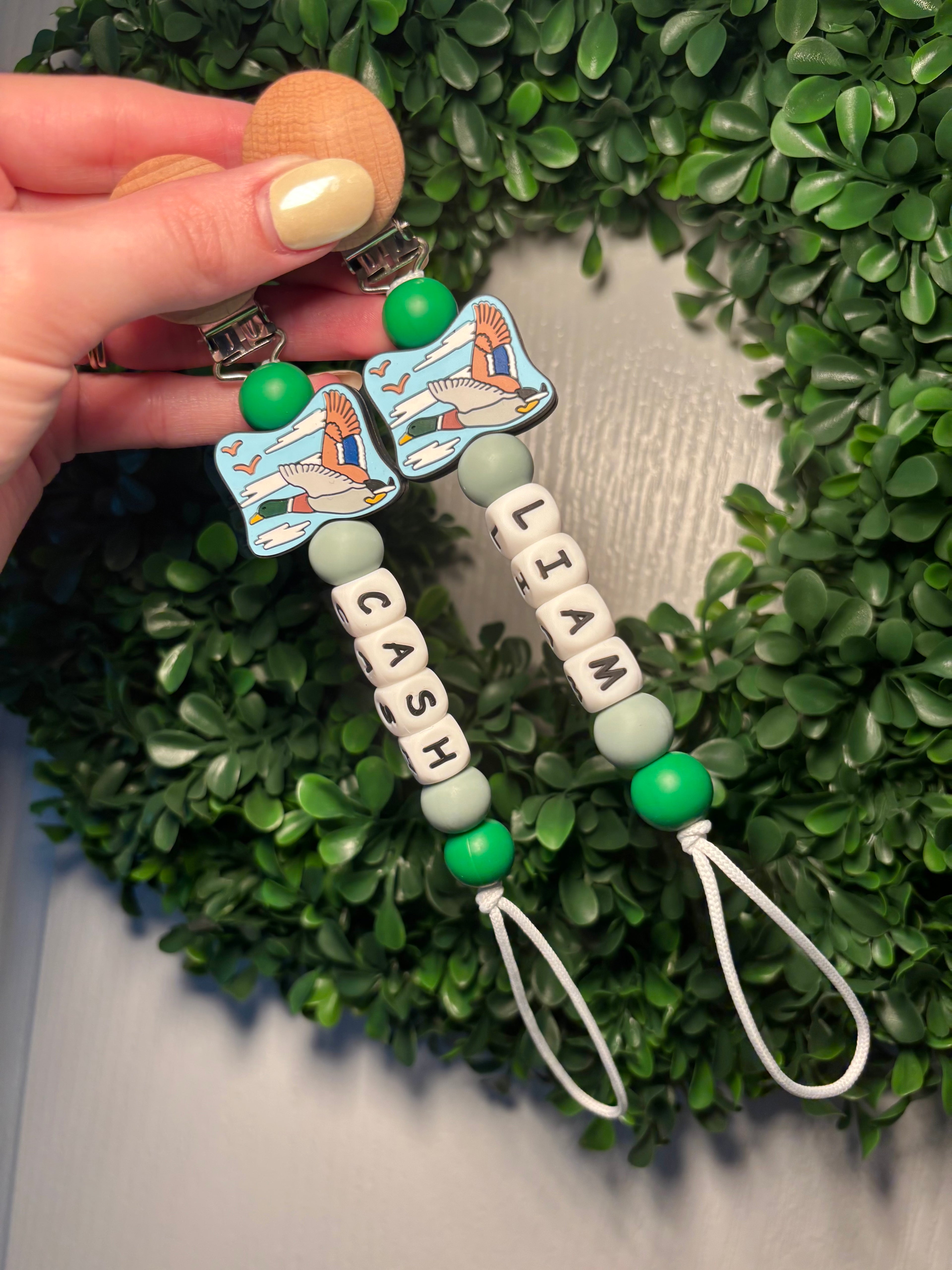 Mallard Duck Paci Teething Clip