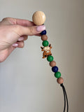 Highland Cow Paci Teething Clip