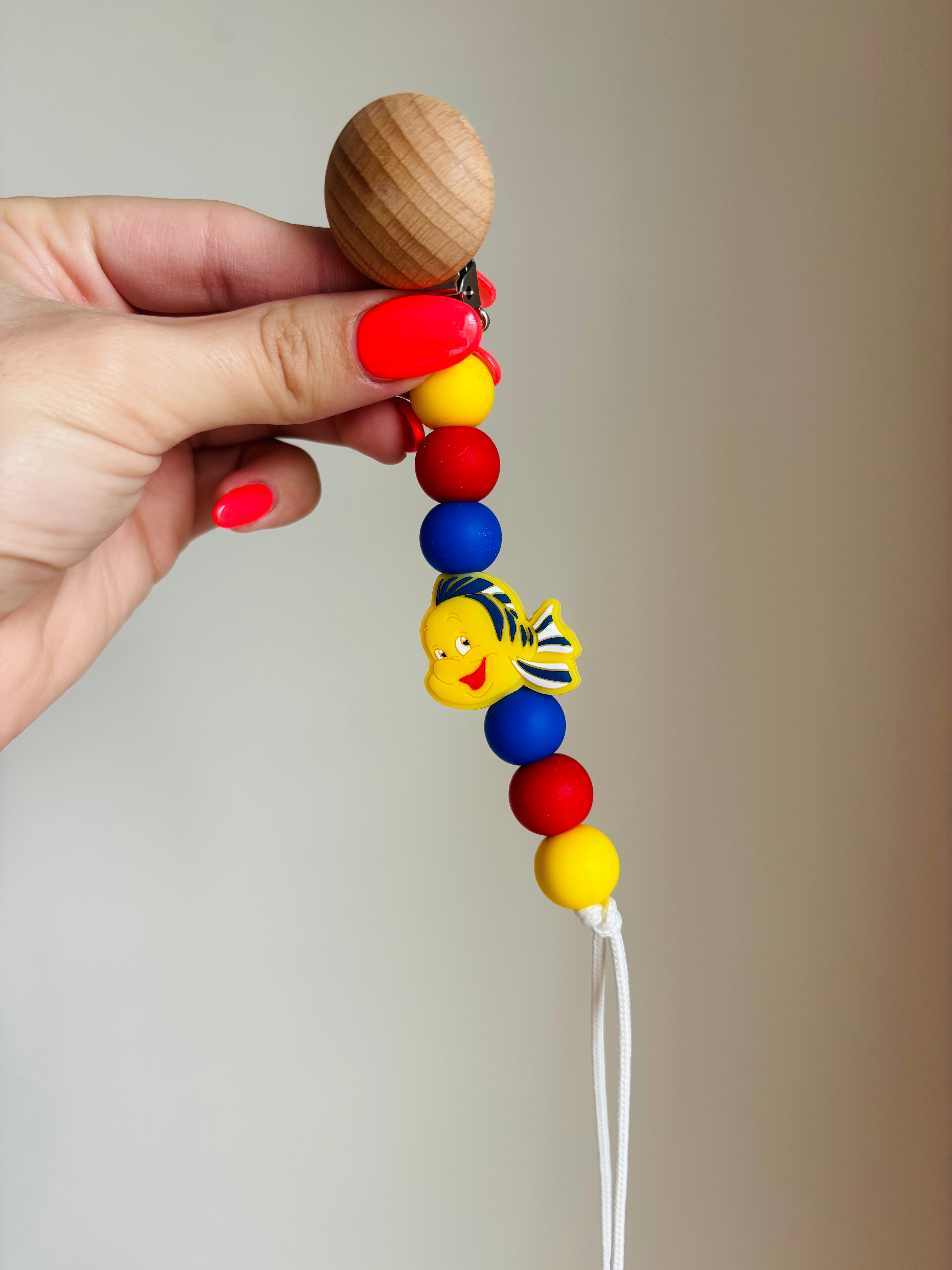 Flounder Paci Teething Clip