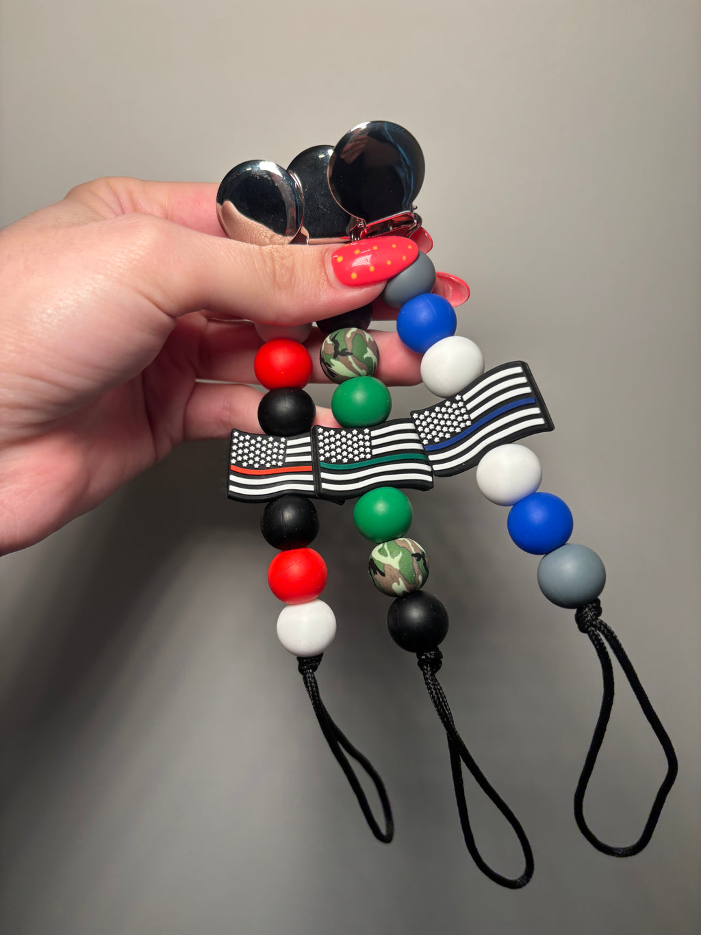 Flag Paci Teething Clip