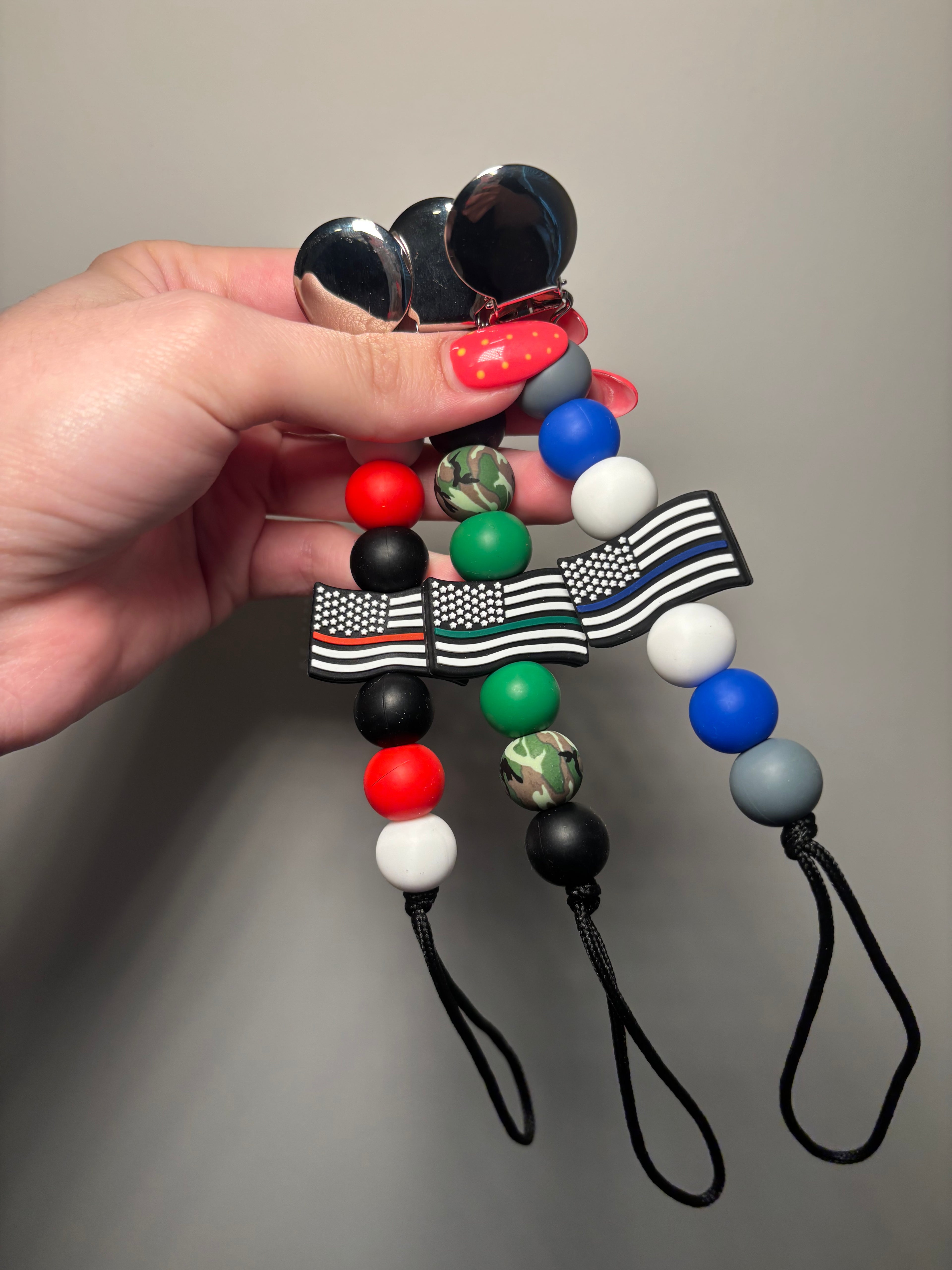 Flag Paci Teething Clip