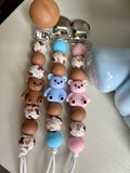 Teddy Bear Paci Clip