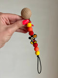 Pumpkin Mouse Paci Teething Clip