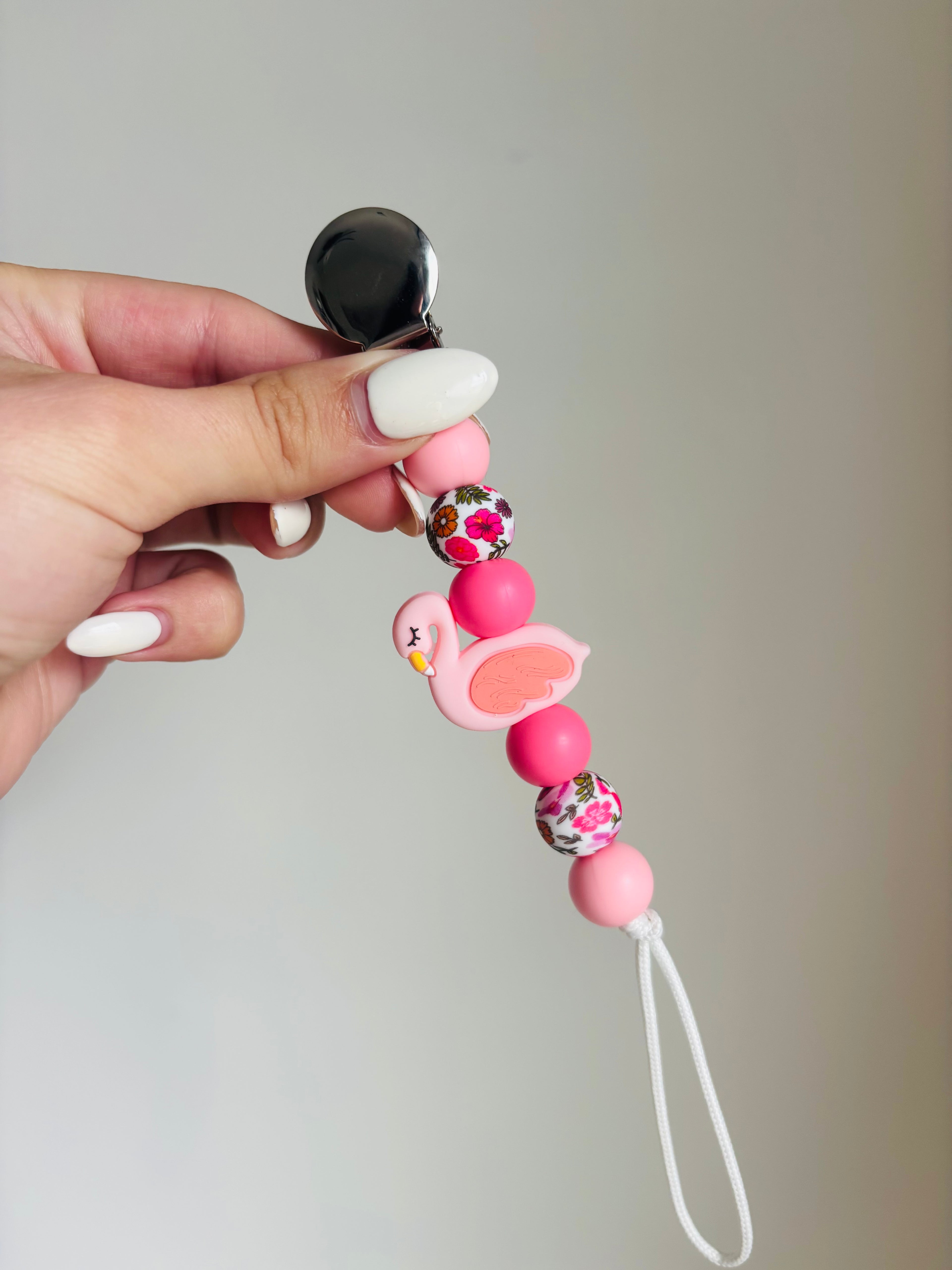 Flamingo Paci Teething Clip