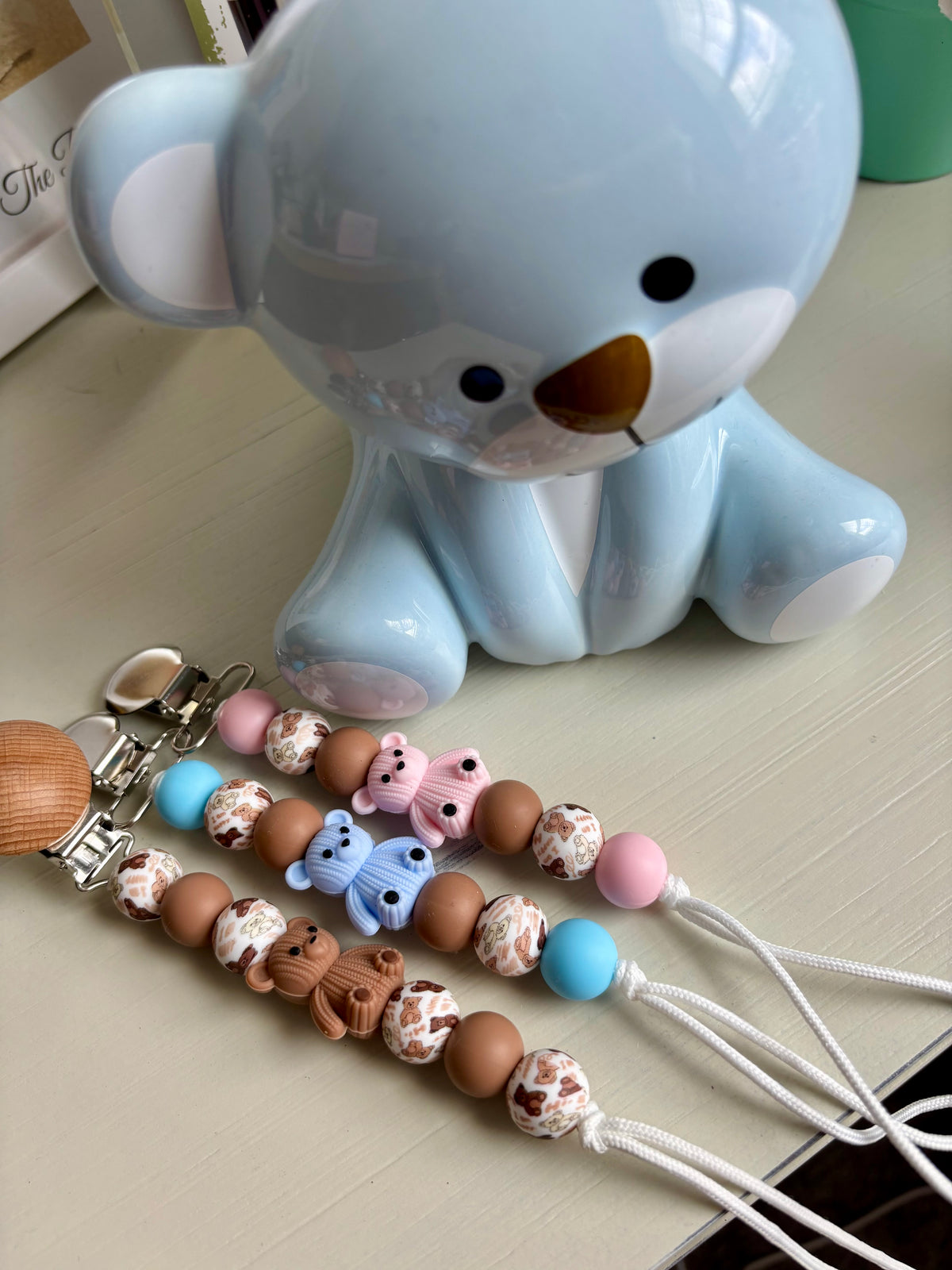 Teddy Bear Paci Clip
