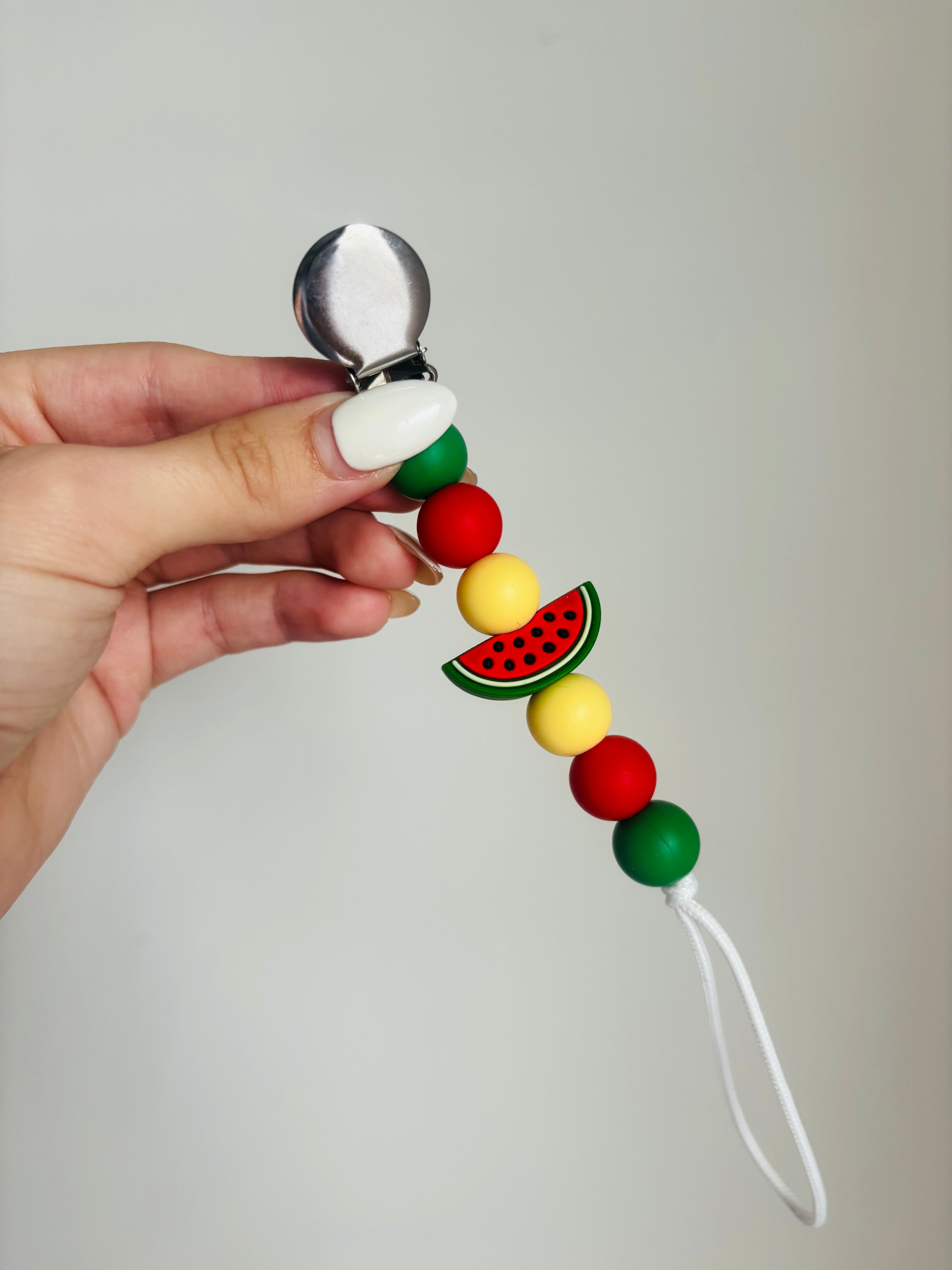 Watermelon Paci Teething Clip