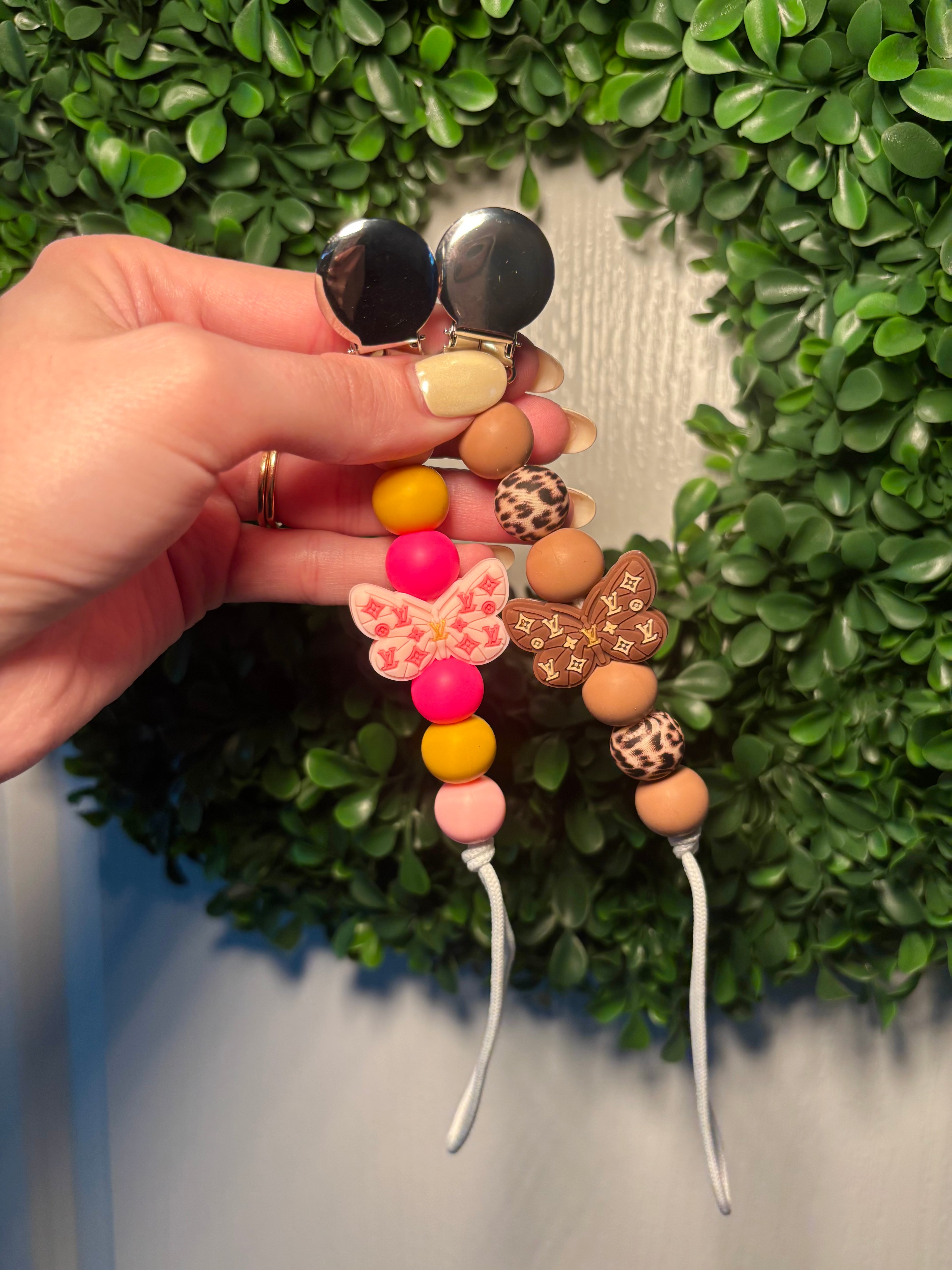 Butterfly Paci Teething Clip