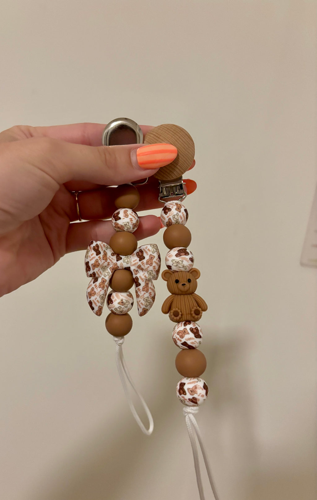 Teddy Bear Paci Clip