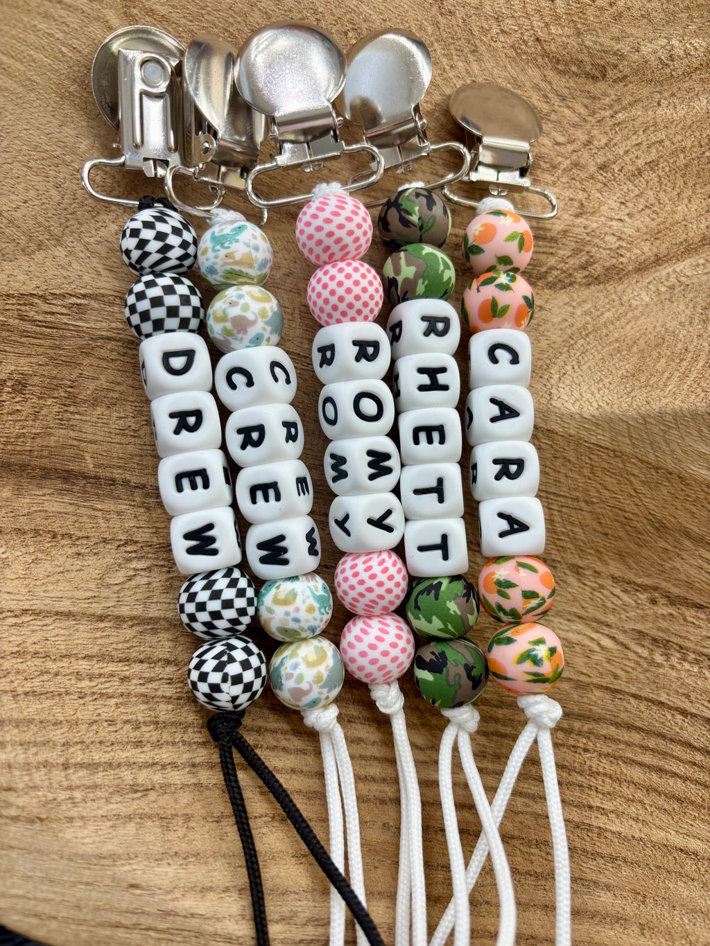 Custom Name Paci Teething Clip