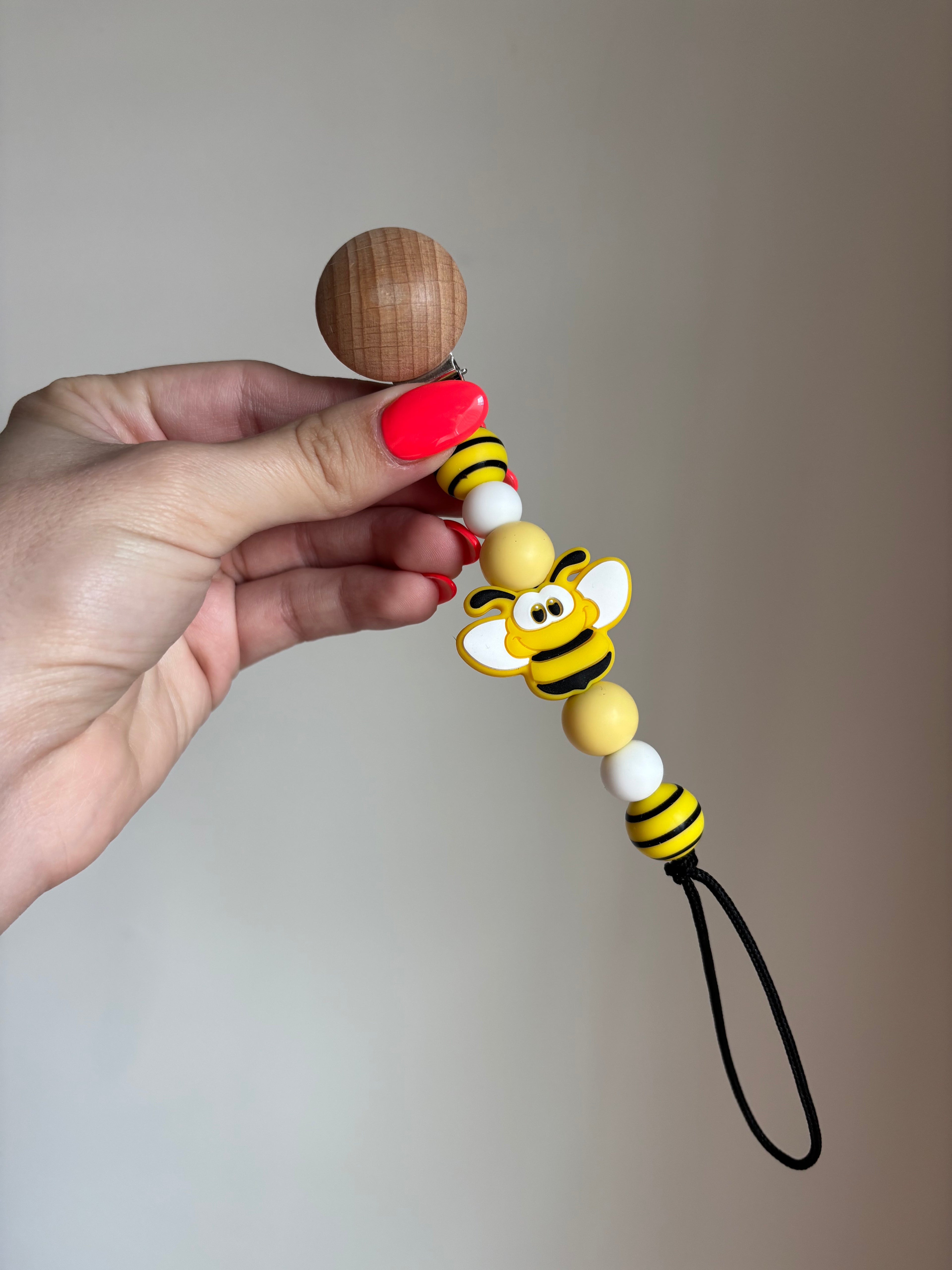 Bumblebee Paci Teething Clip