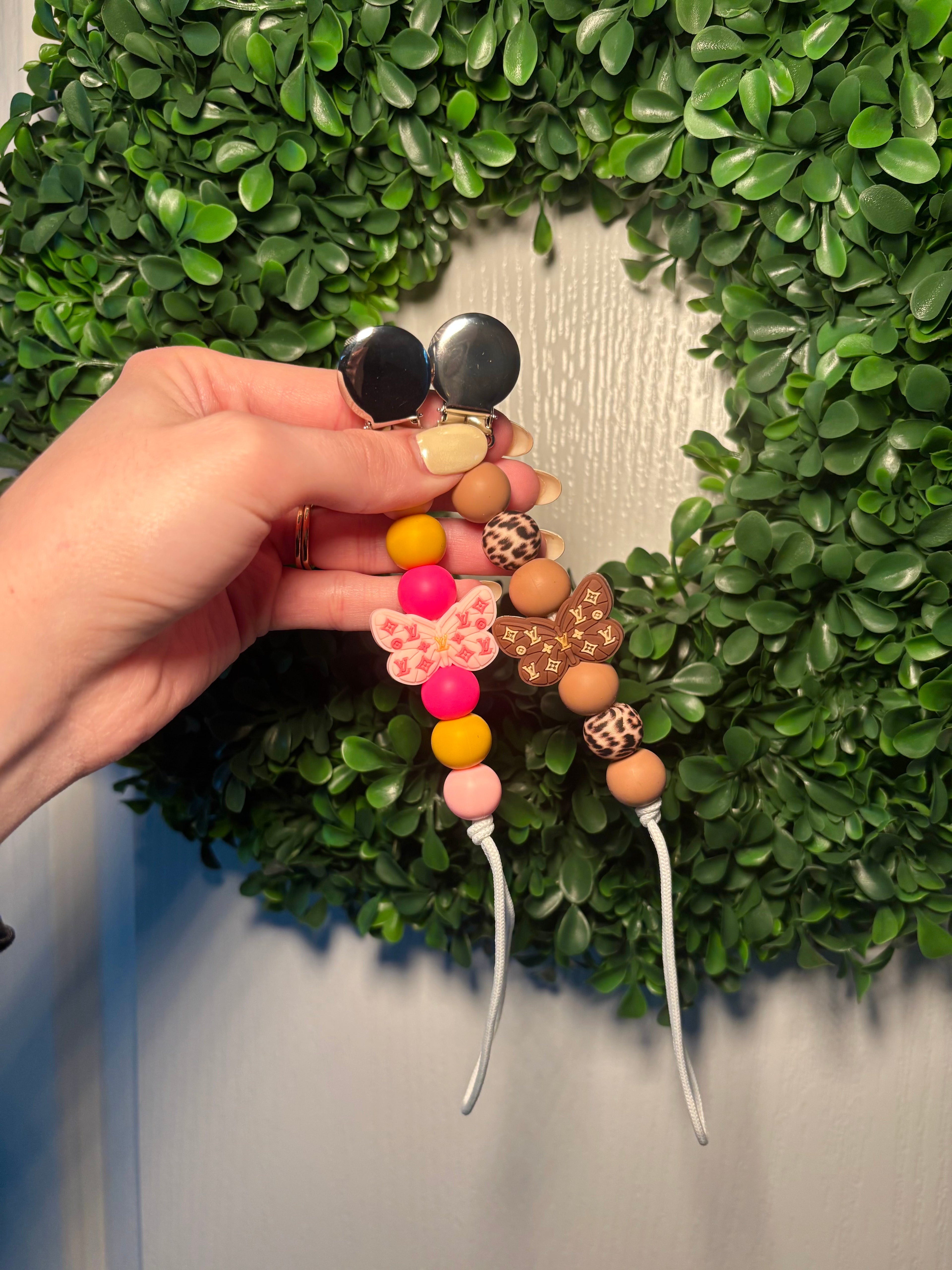 Butterfly Paci Teething Clip