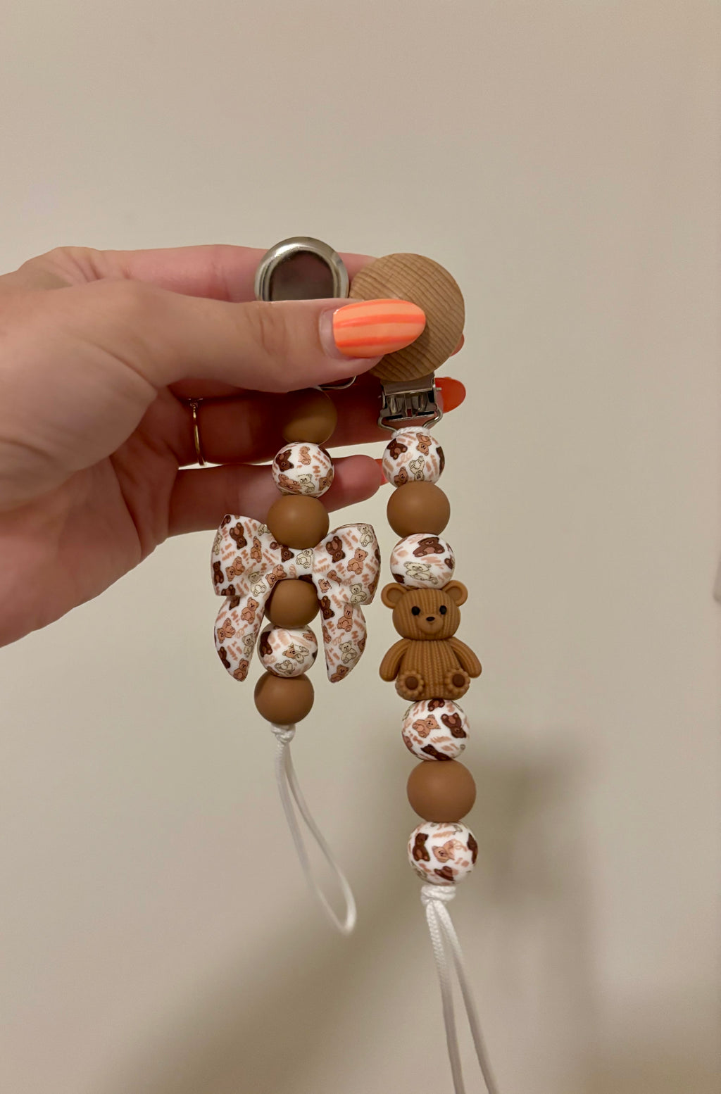 Teddy Bear Paci Clip