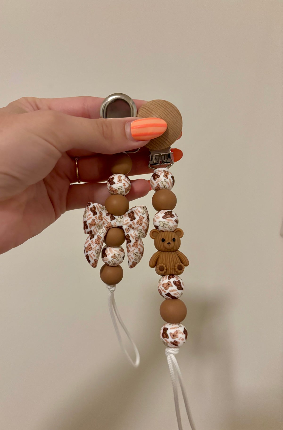 Teddy Bear Paci Clip
