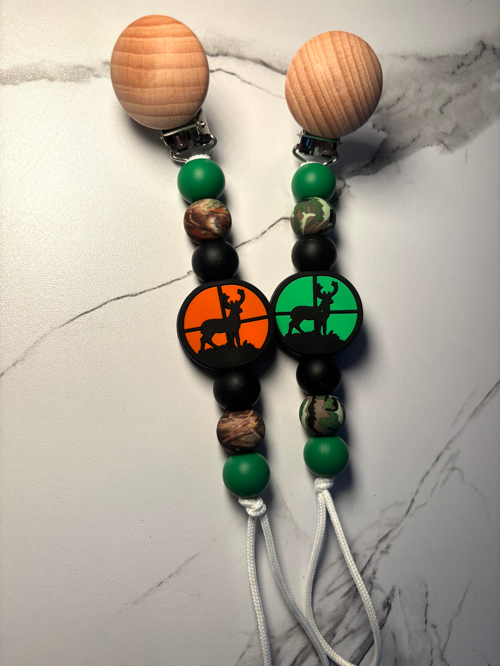 Deer Scope Paci Teething Clip