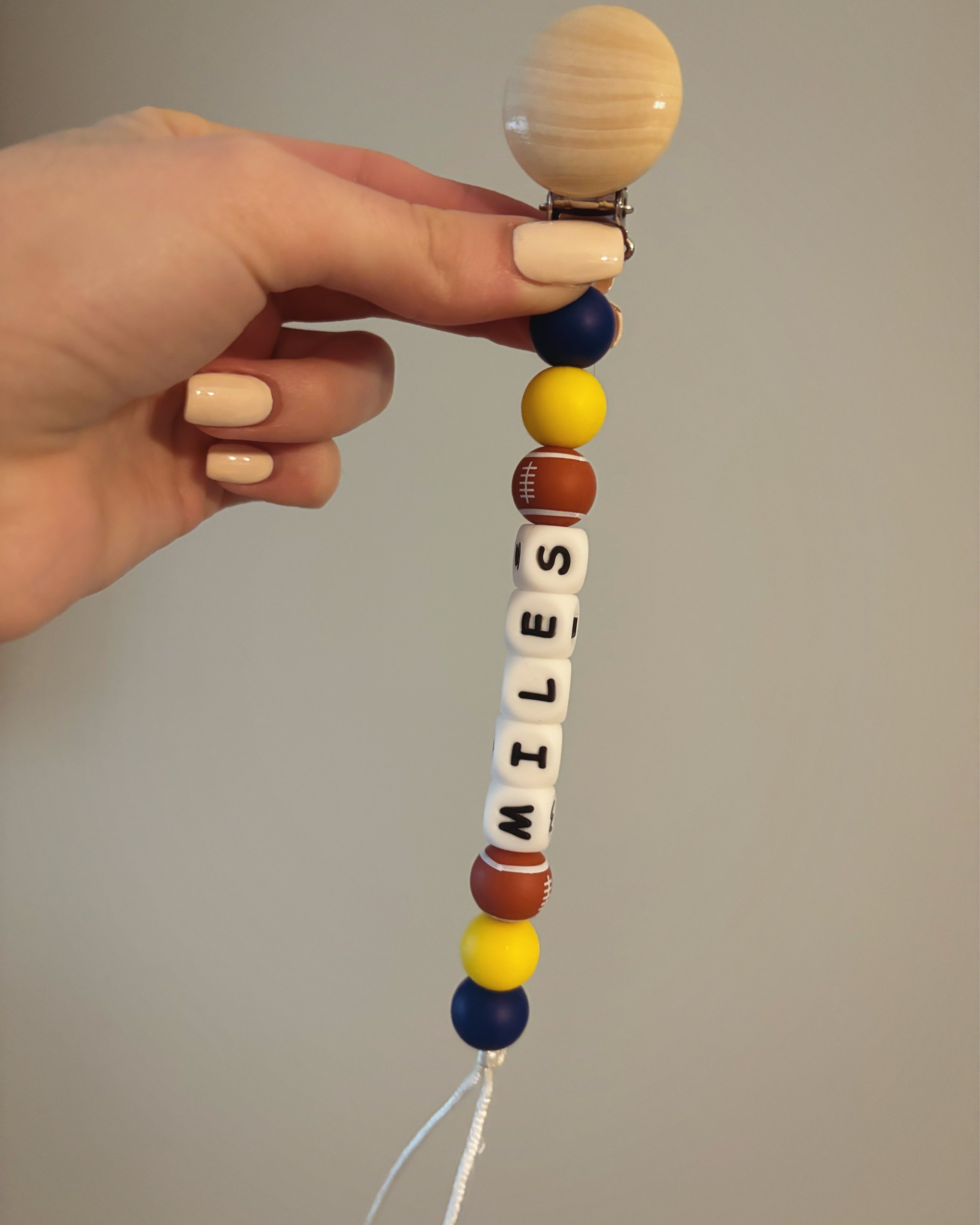 Custom Sports Paci Teething Clip