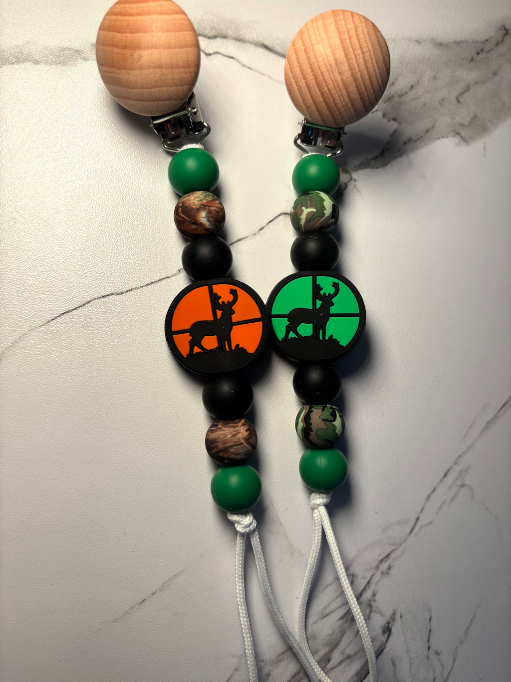 Deer Scope Paci Teething Clip