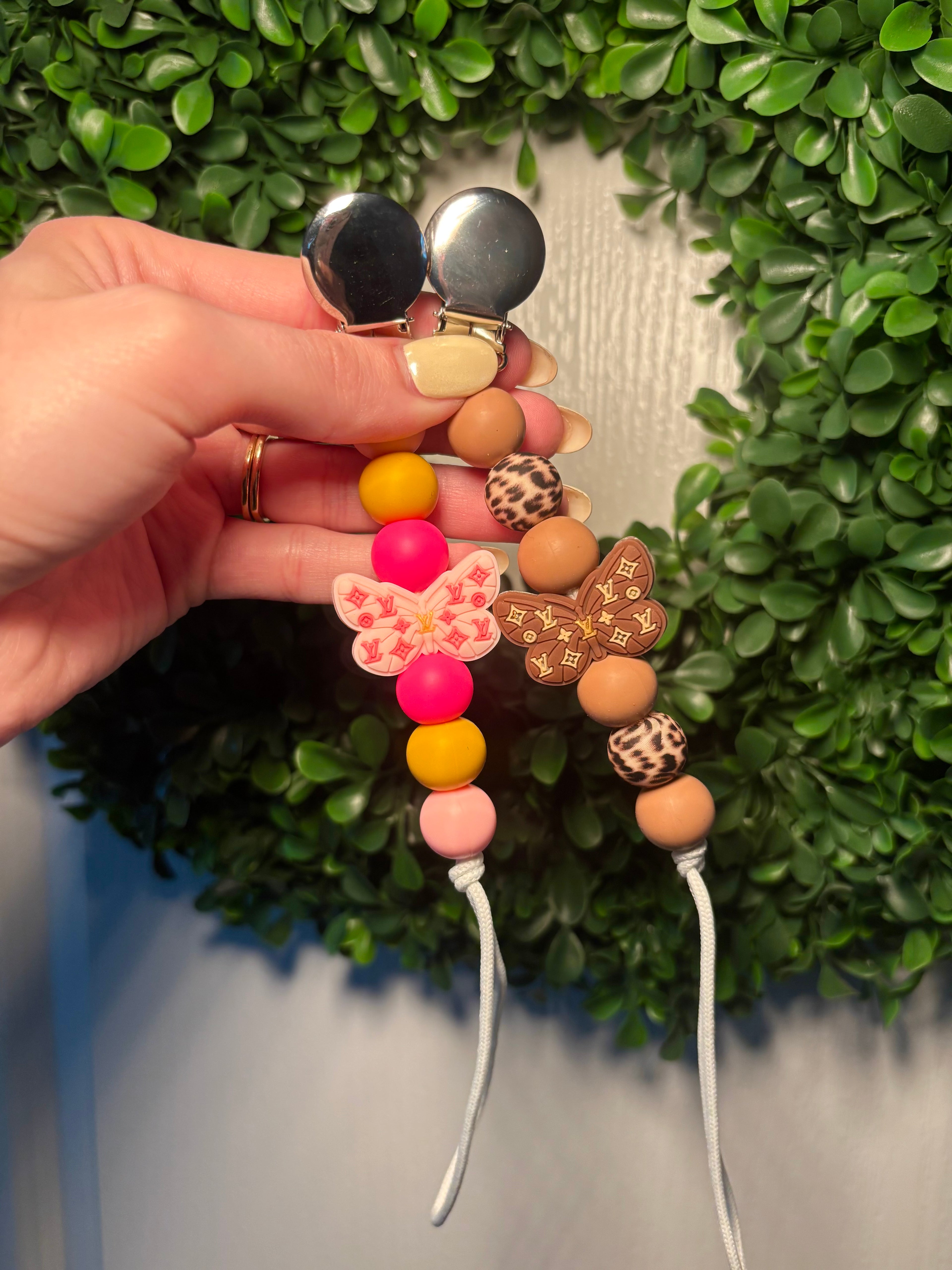 Butterfly Paci Teething Clip