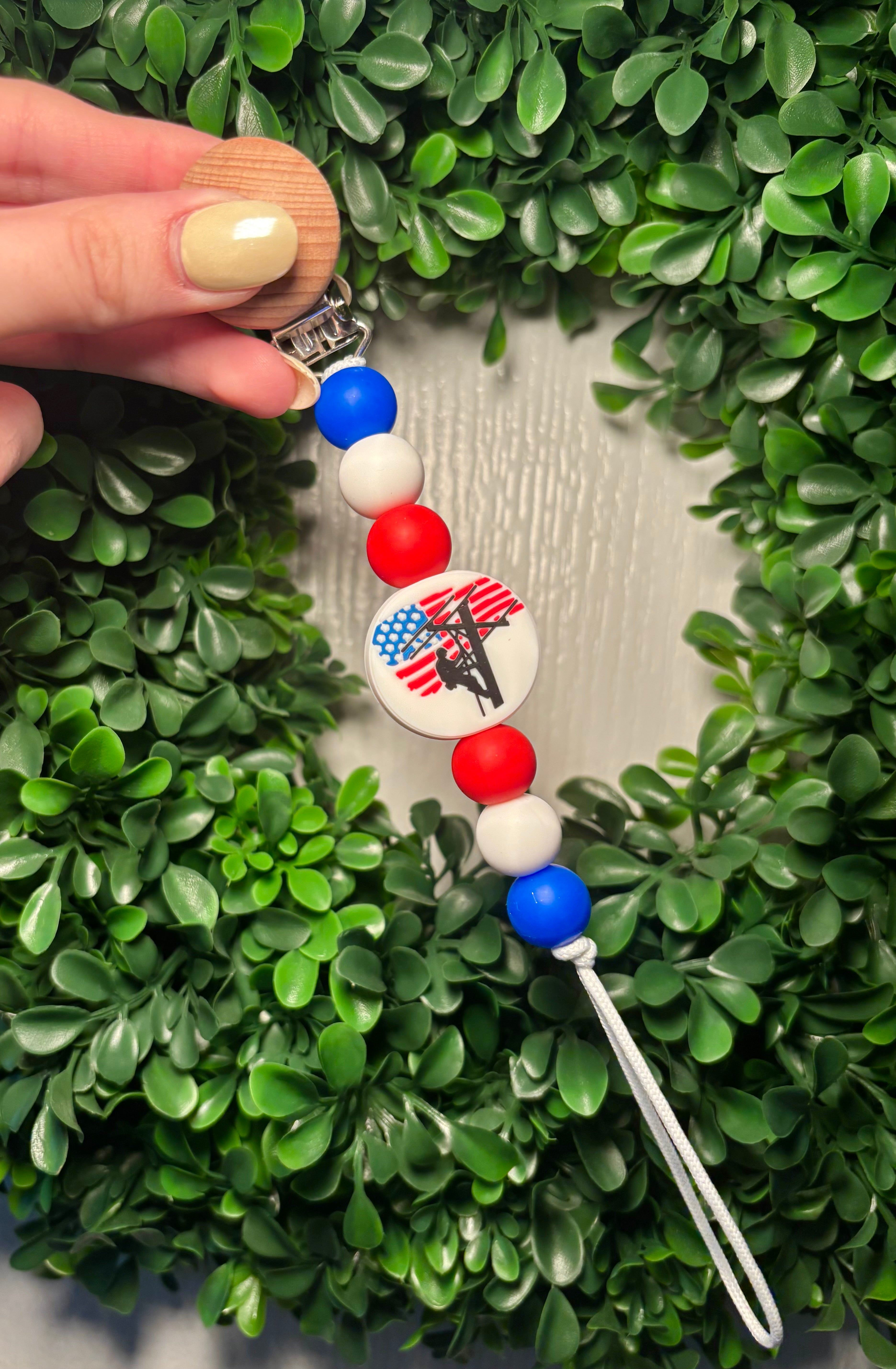 Lineman Paci Teething Clip