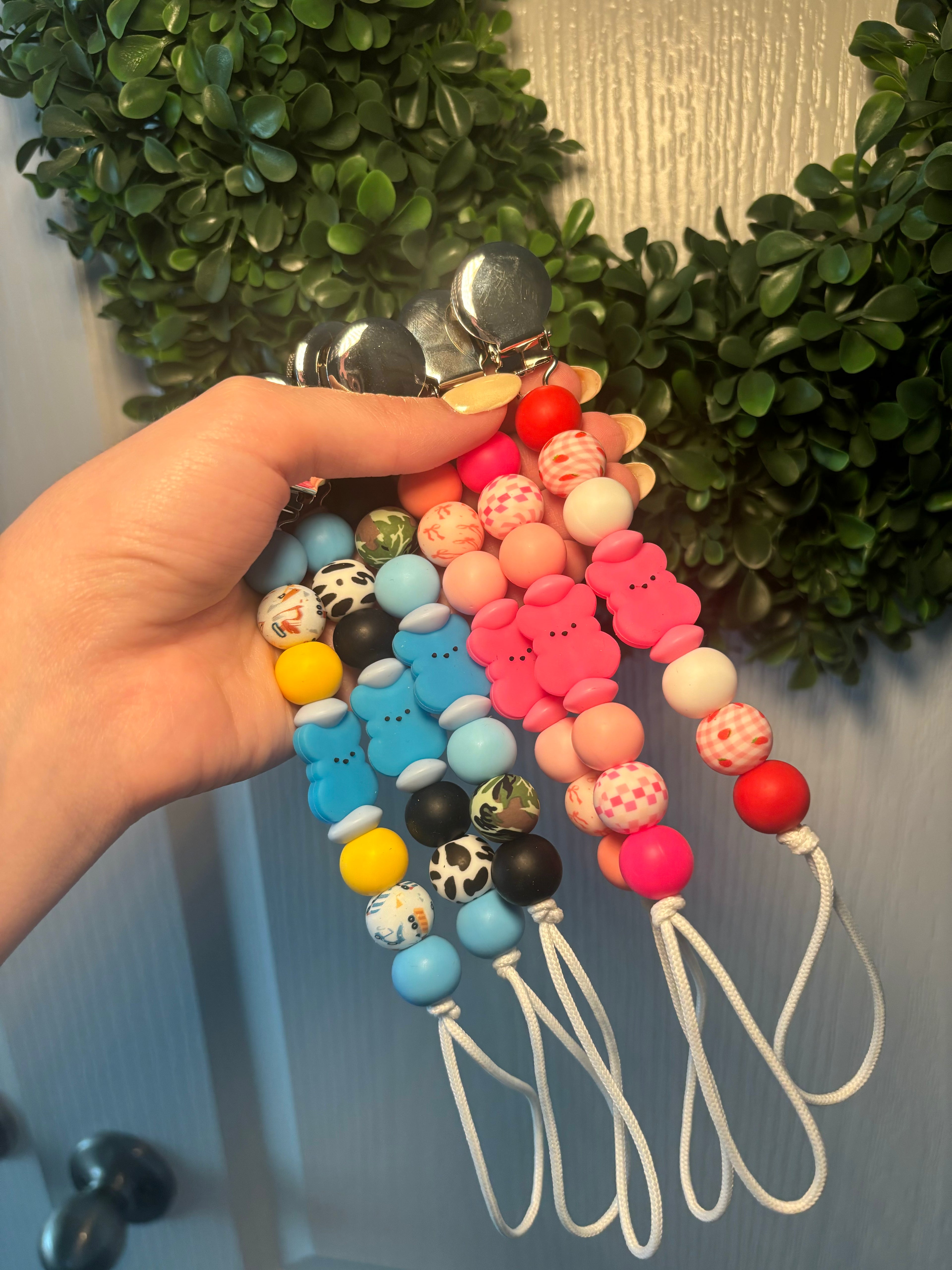 Bunny Paci Teething Clip