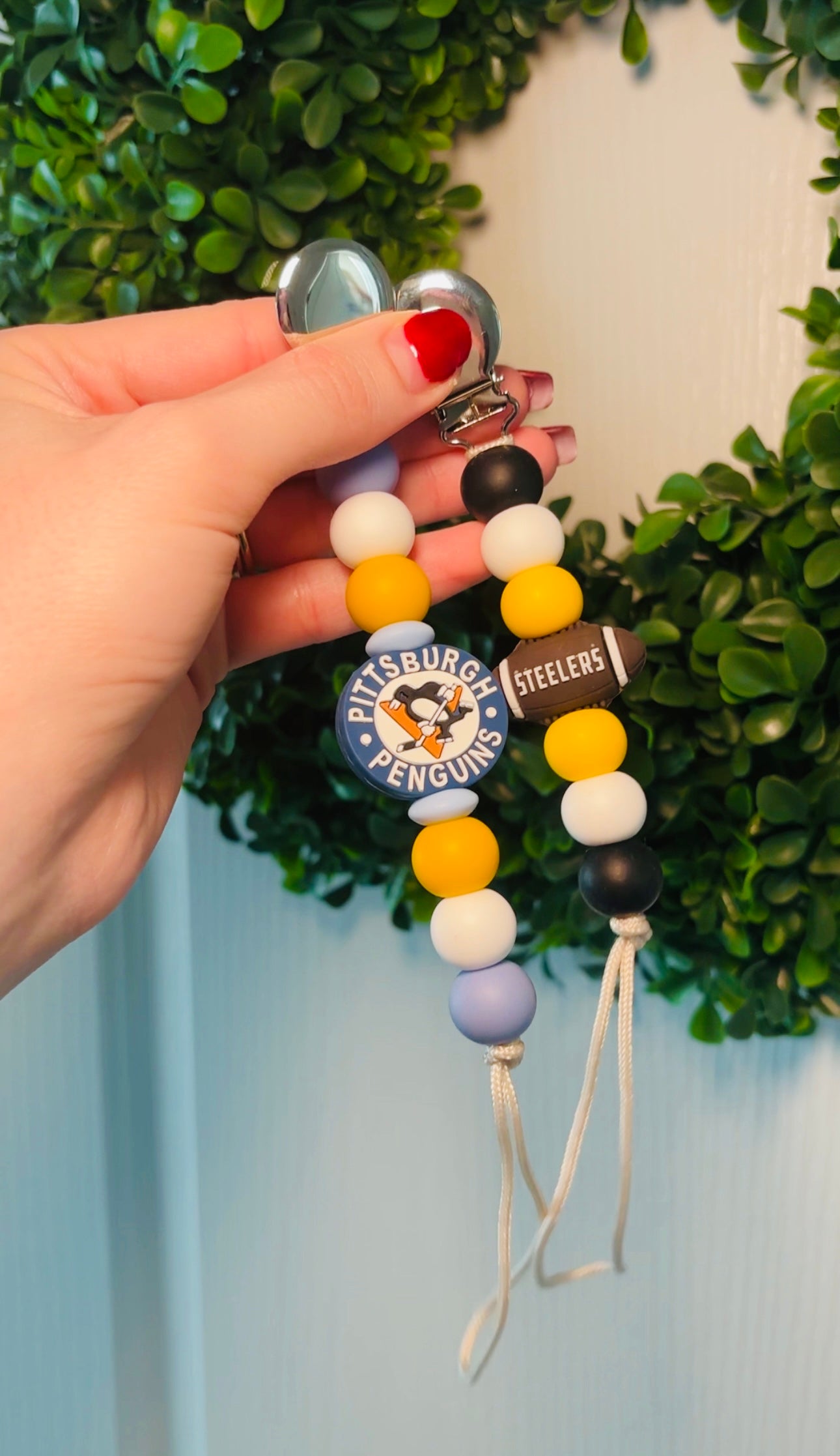 Pittsburgh Sports Paci Teething Clip