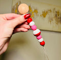 Pink Bobber Paci Teething Clip